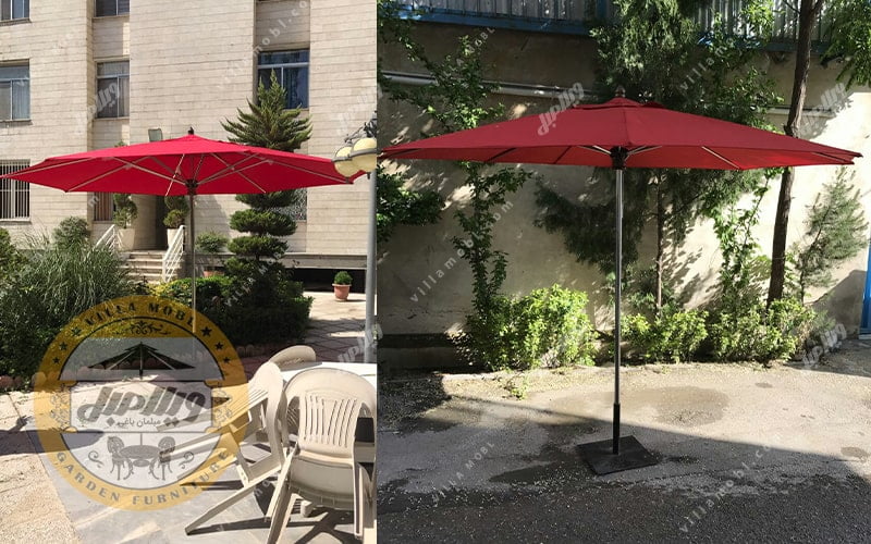 چتر پایه وسط باغی قطر چهار متری هشت ضلعی — تصویر ۷
