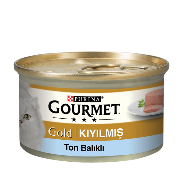 کنسرو گربه خمیری با طعم ماهی تن گورمت – Gourmet KIYILMIŞ Ton Balıklı
