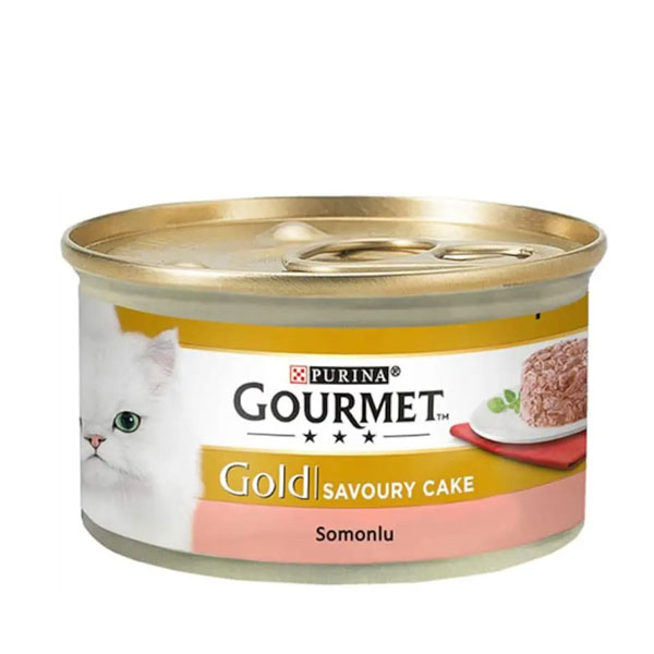 کنسرو گربه کیکی با طعم ماهی سالمون گورمت – Gourmet Somonlu