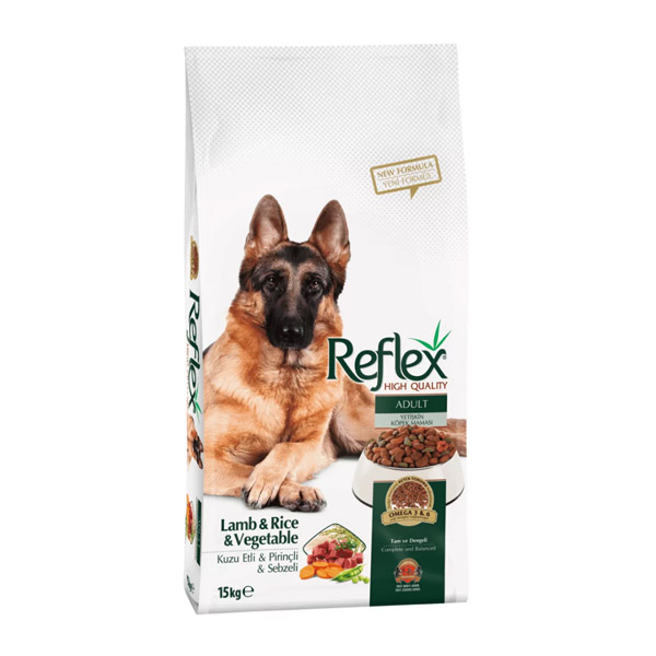 غذای سگ بالغ با طعم بره برنج و سبزیجات رفلکس – Reflex Adult Dog