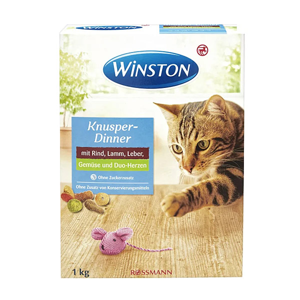 غذای خشک گربه با طعم گوشت و سبزیجات وینستون – Winston