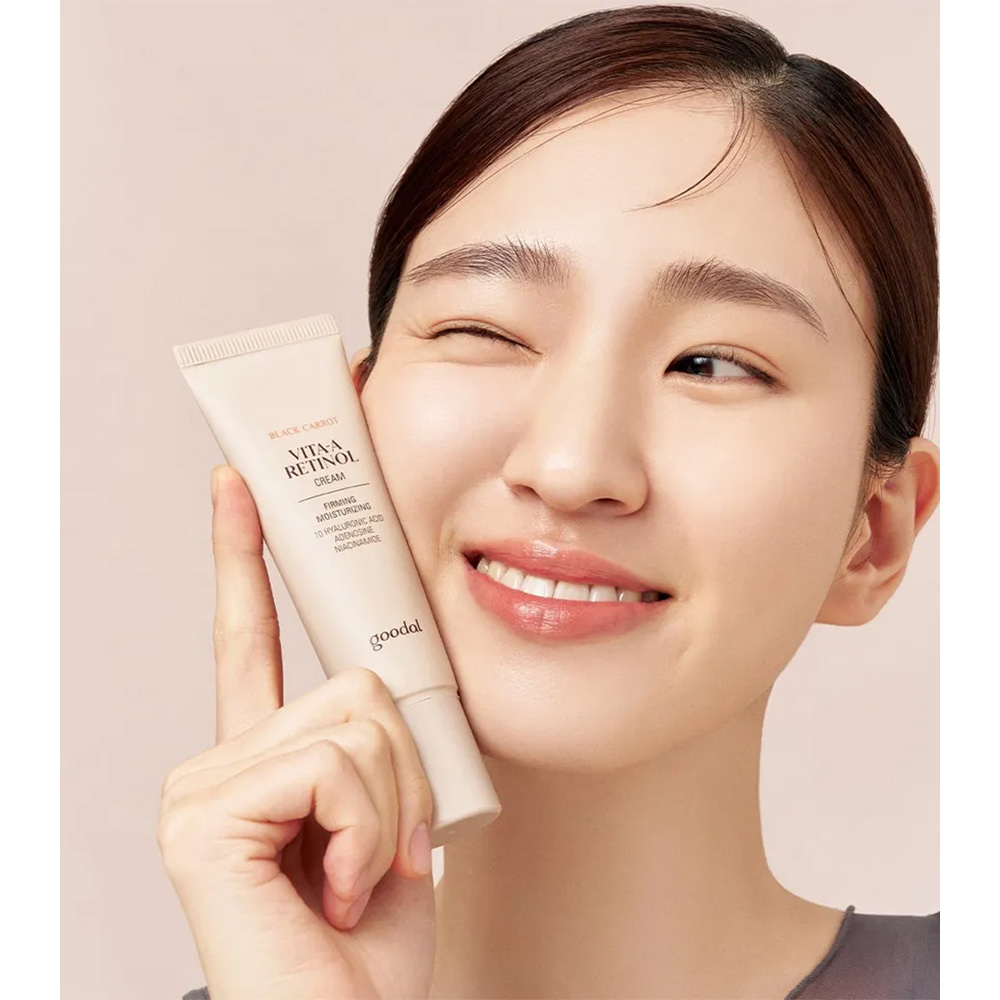 کرم سفت کننده هویج سیاه گودال حاوی رتینول و ویتامین آ Goodal Black Carrot Vita-A Retinol Firming Cream 50ml — تصویر ۴