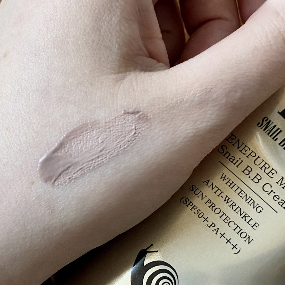بی بی کرم روشن کننده و ضد چروک حلزون Aenepure Magic Snail BB SPF50+ PA+++ UV Whitening Wrinkle Care 50ml — تصویر ۶