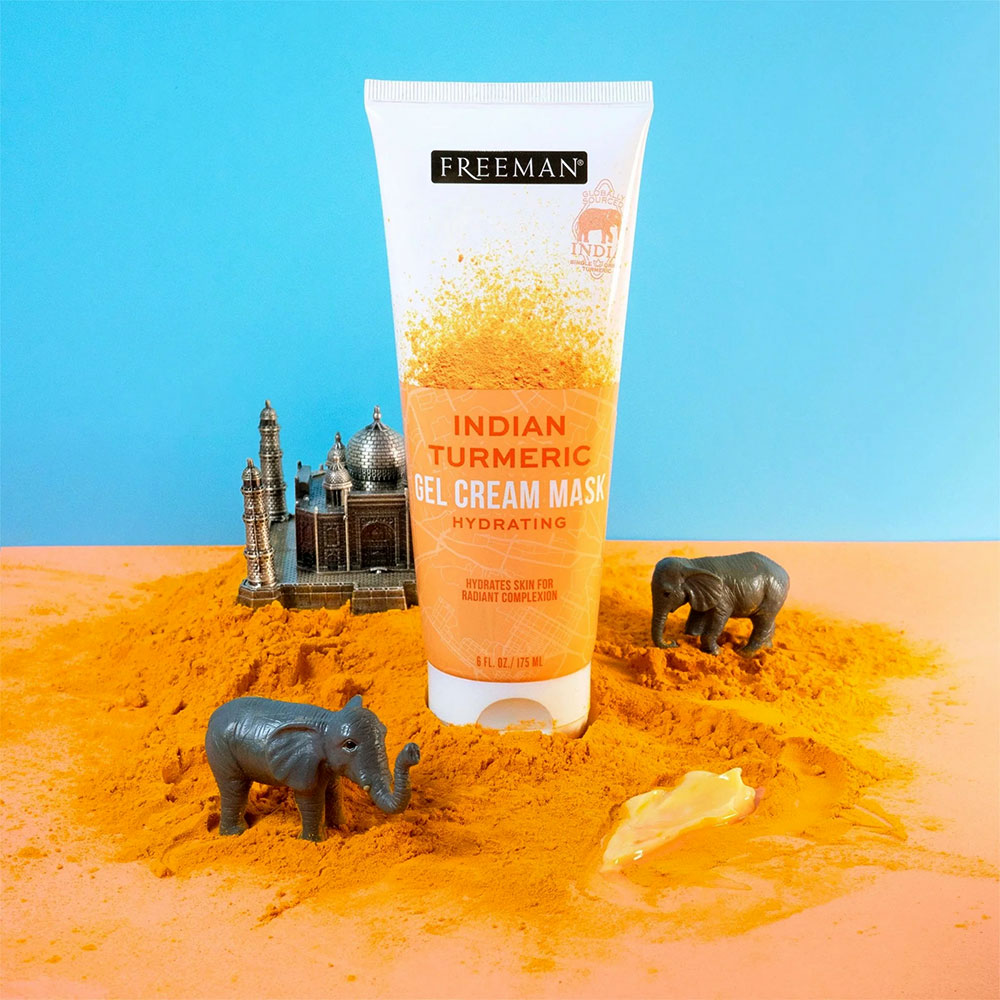 ماسک ژل کرم آبرسان صورت زردچوبه هندی فریمن Freeman Hydrating Indian Turmeric Gel Cream Mask — تصویر ۶