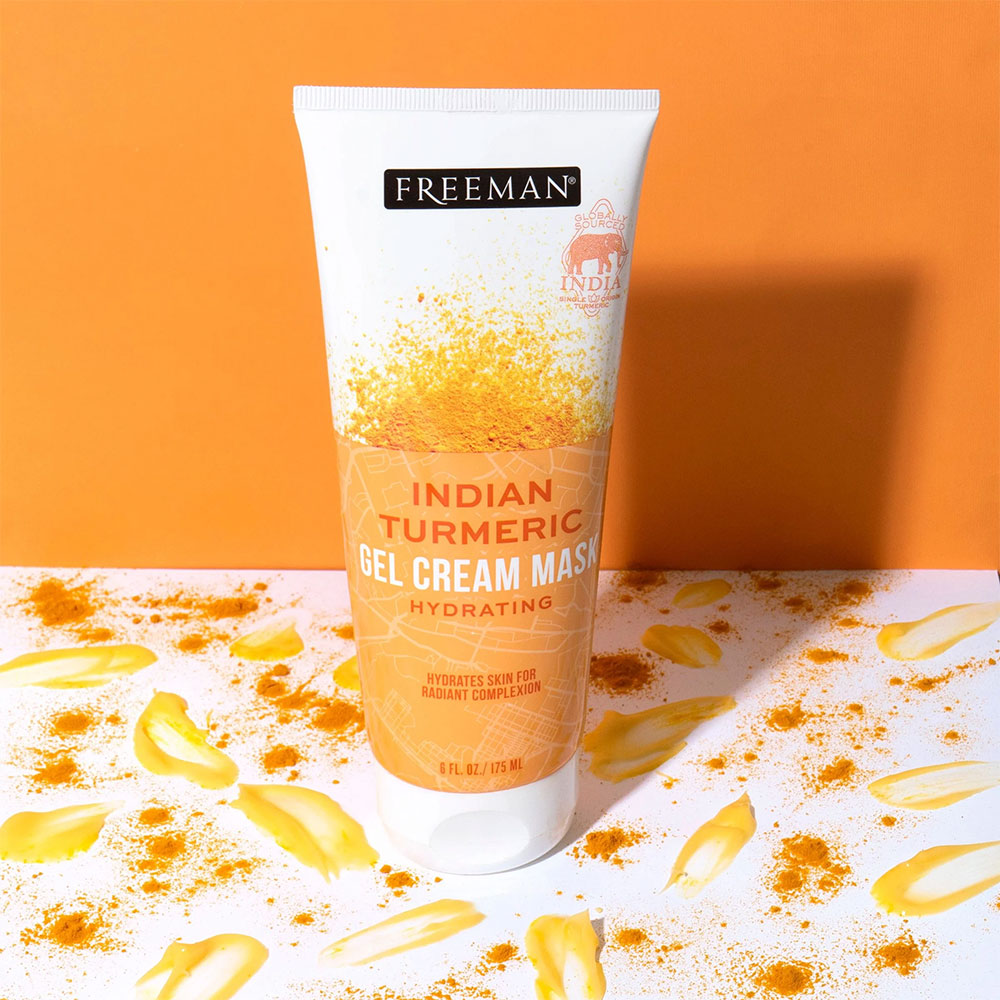 ماسک ژل کرم آبرسان صورت زردچوبه هندی فریمن Freeman Hydrating Indian Turmeric Gel Cream Mask — تصویر ۵