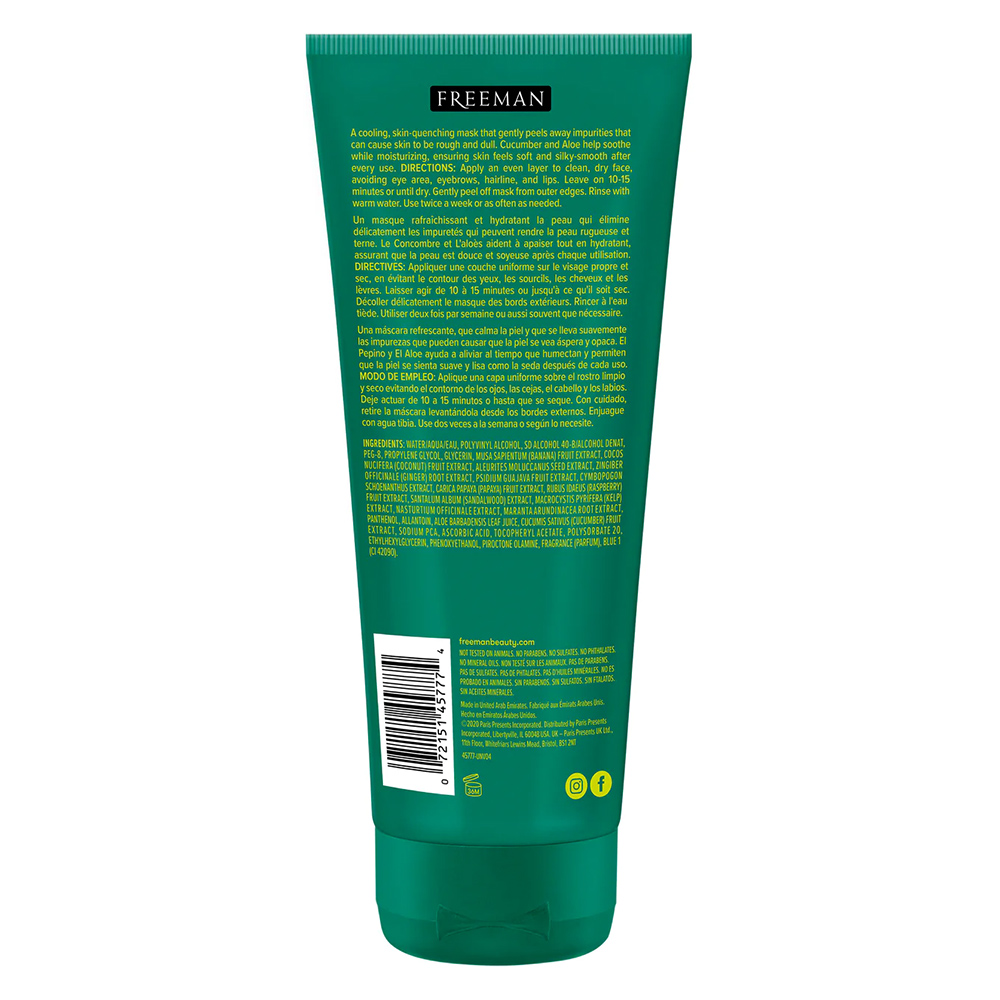 ماسک خنک و روشن کننده پیل اف خیار فریمن Freeman Renewing Cucumber Peel-Off Gel Mask — تصویر ۳