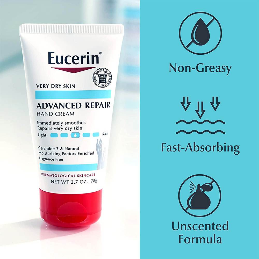 کرم دست ترمیم کننده اوسرین EUCERIN ADVANCED REAPIR HAND CREAM 78G — تصویر ۷