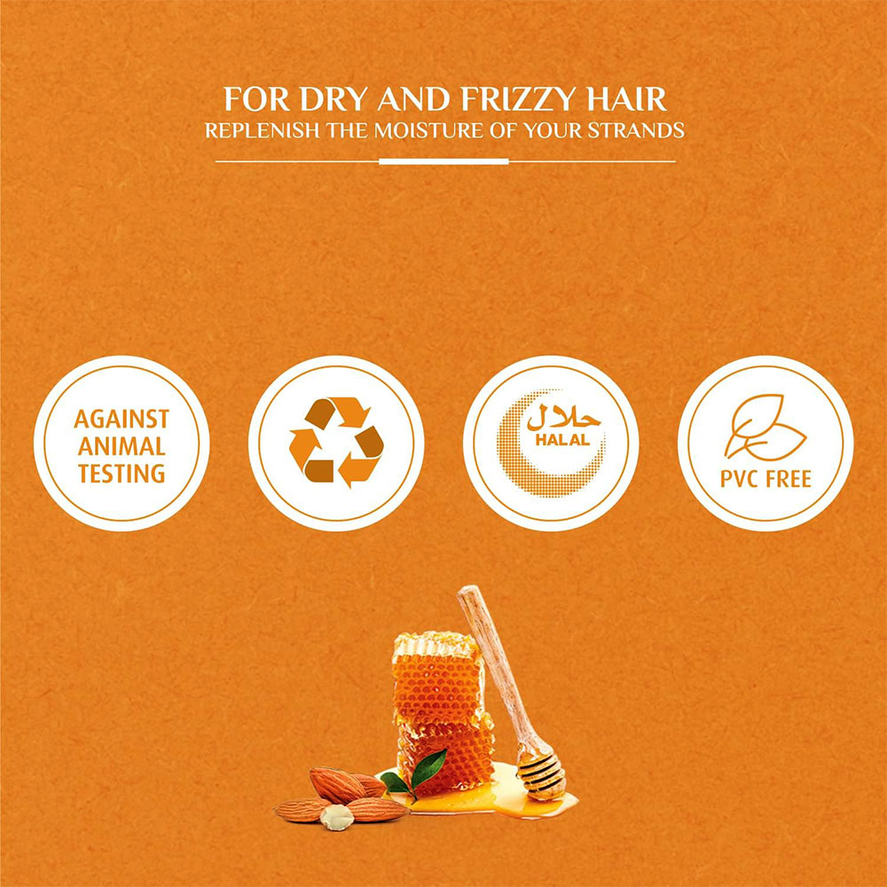 شامپو آبرسان بادام و عسل واتیکا Vatika Moisture Treatment Shampoo Almond & Honey Shampoo 400ml — تصویر ۵