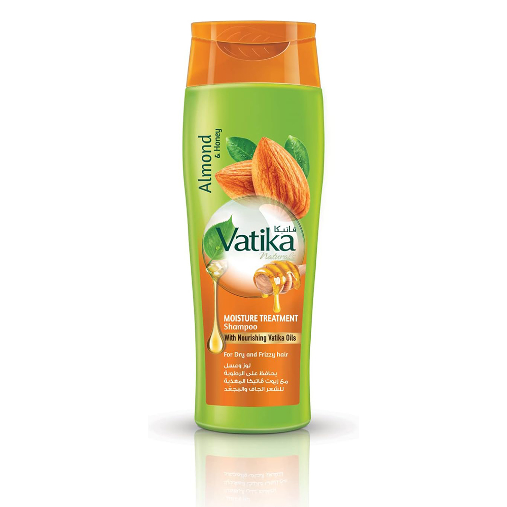 شامپو آبرسان بادام و عسل واتیکا Vatika Moisture Treatment Shampoo Almond & Honey Shampoo 400ml — تصویر ۲