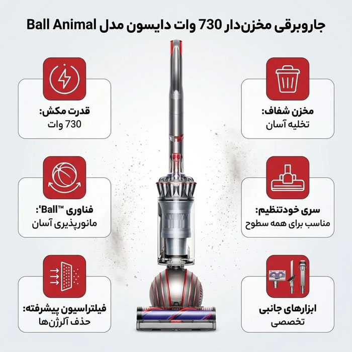 جاروبرقی دایسون مدل Ball Animal — تصویر ۵