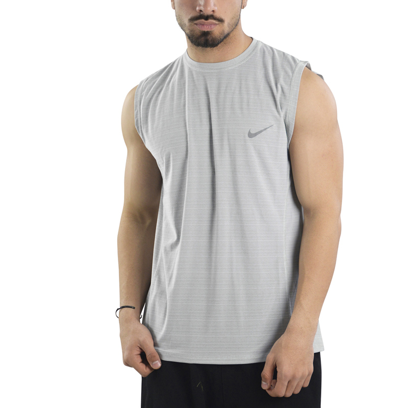 رکابی ورزشی مردانه نایک مدل VHD-Dri Fit-4K0993 طوسی روشن — تصویر ۲