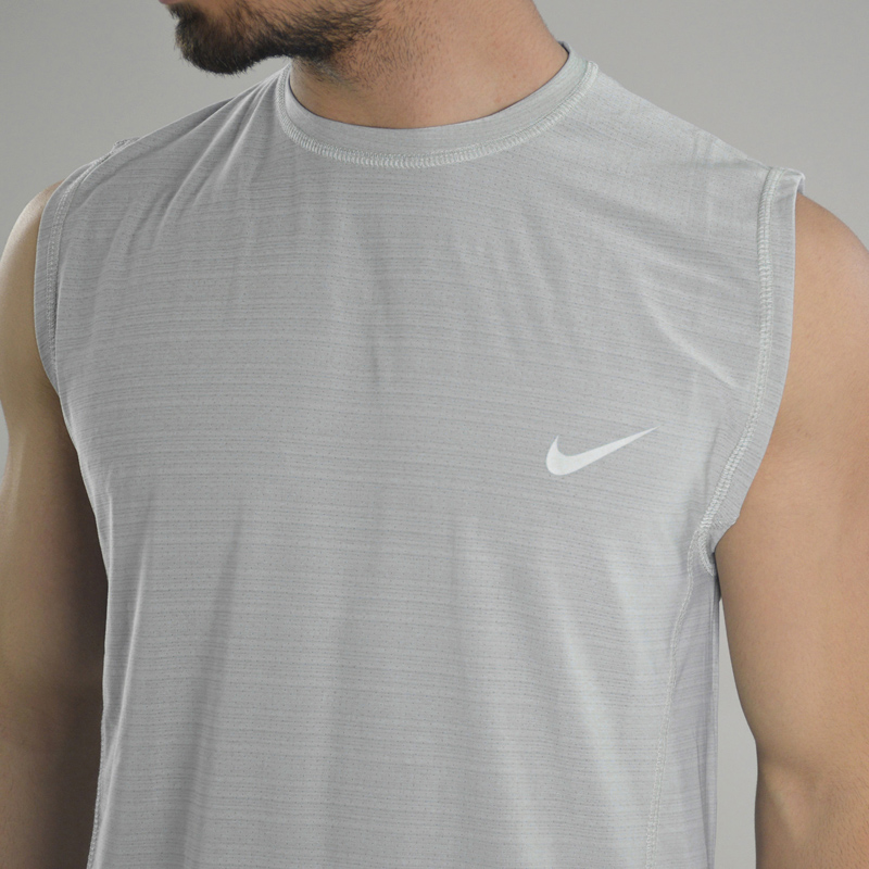 رکابی ورزشی مردانه نایک مدل VHD-Dri Fit-4K0993 طوسی روشن — تصویر ۶