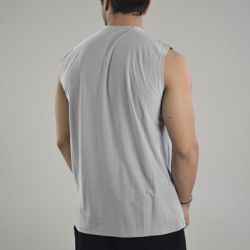 رکابی ورزشی مردانه نایک مدل VHD-Dri Fit-4K0993 طوسی روشن — تصویر ۴