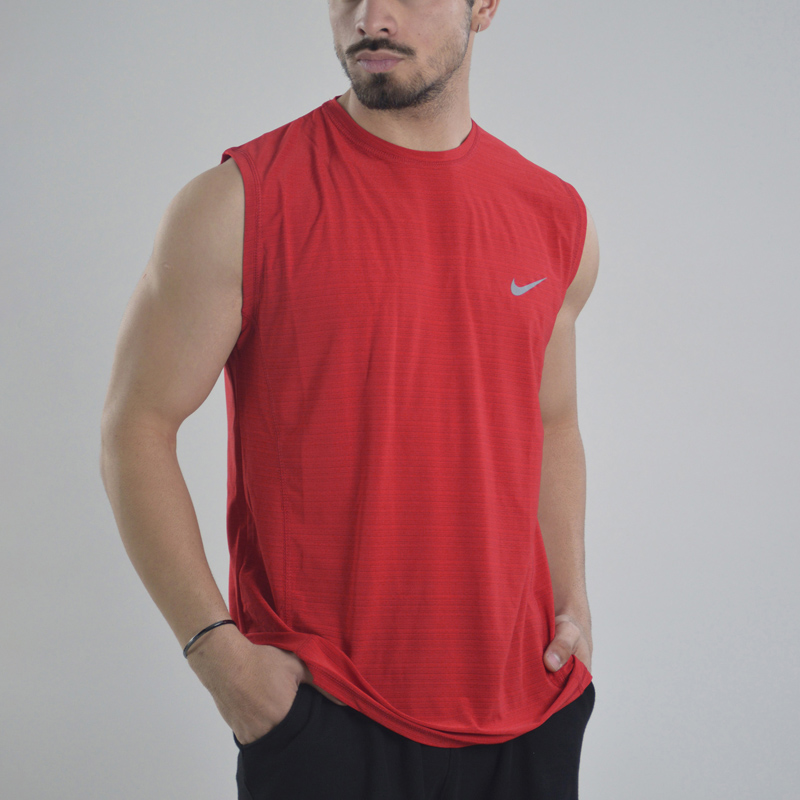 رکابی ورزشی مردانه نایک مدل VHD-Dri Fit-4K0988 قرمز — تصویر ۴