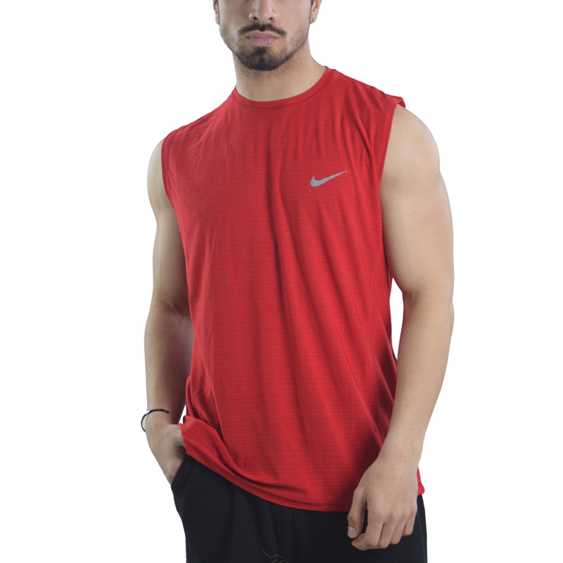 رکابی ورزشی مردانه نایک مدل VHD-Dri Fit-4K0988 قرمز — تصویر ۲
