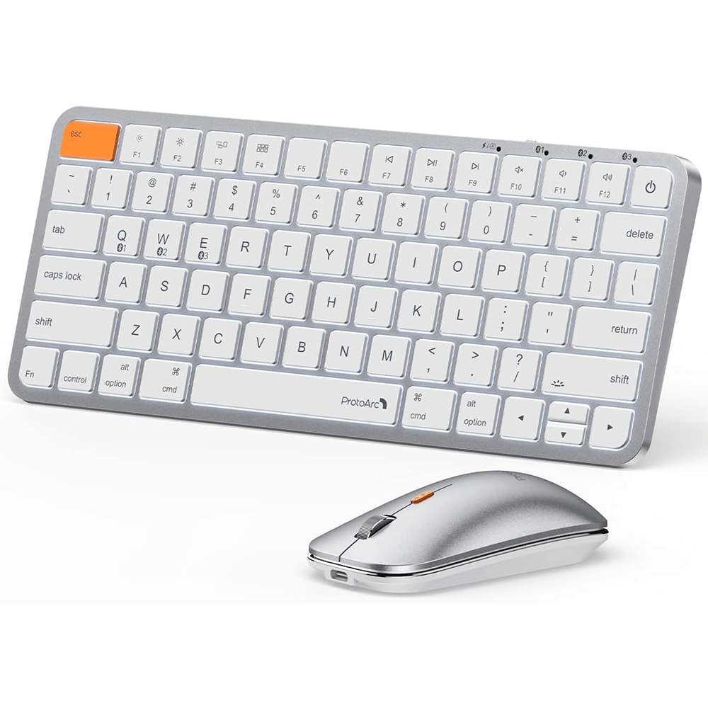 کیبورد و ماوس بیسیم ProtoArc KM90-A | بکلایت، شارژی و مخصوص Mac — تصویر ۲