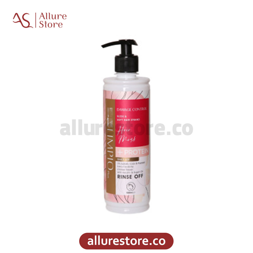 ماسک مو ترمیم کننده کراتینه s.o.s لیمپیو (نیاز به آبکشی مناسب انواع مو) 500ml — تصویر ۲