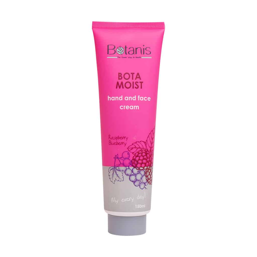 کرم مرطوب کننده دست و صورت تمشک وبلوبری بوتانیس 150ml