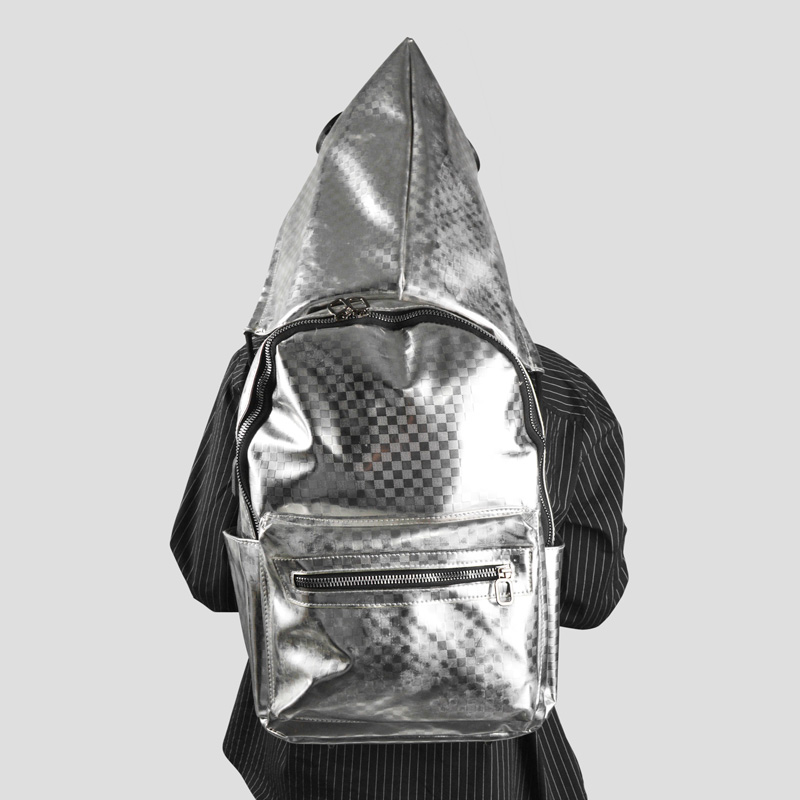کوله پشتی کلاه دار مدل Plaid کد Frz-564d8 — تصویر ۸