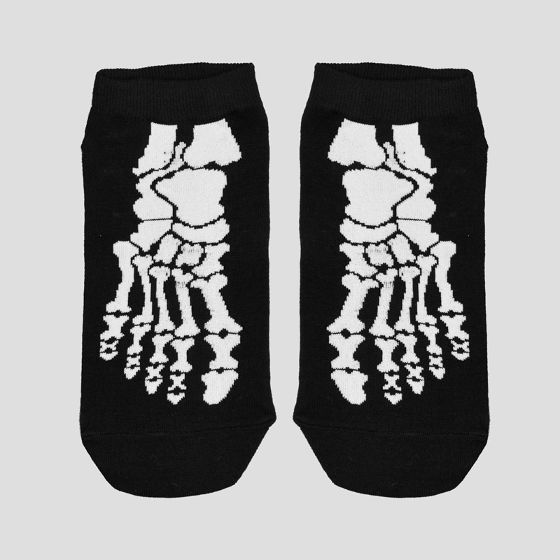 جوراب ساق کوتاه اسکلتی آپتیمیست مدل Bones کد Nyn-463d7 — تصویر ۲