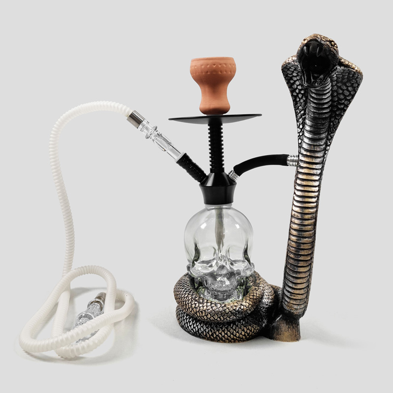 قلیون اسکلتی LED دار مدل King Cobra کد Ork-596d3 — تصویر ۴