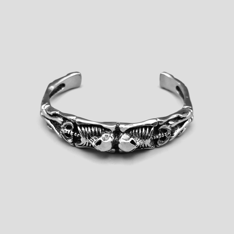 دستبند اسکلت مدل Lying Skeletons کد Njd-787d2 — تصویر ۲