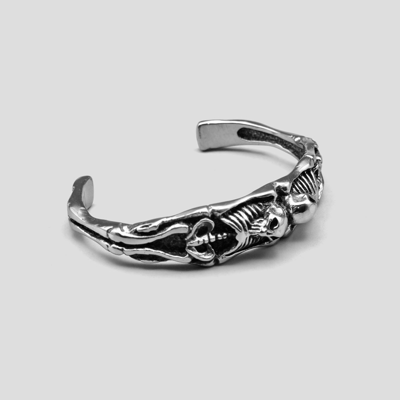 دستبند اسکلت مدل Lying Skeletons کد Njd-787d2 — تصویر ۴