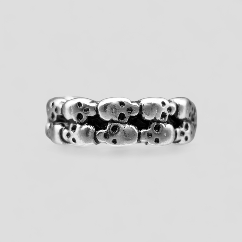 پیرسینگ اسکلتی مدل Two Line Skulls کد Hsn-304d3 — تصویر ۵