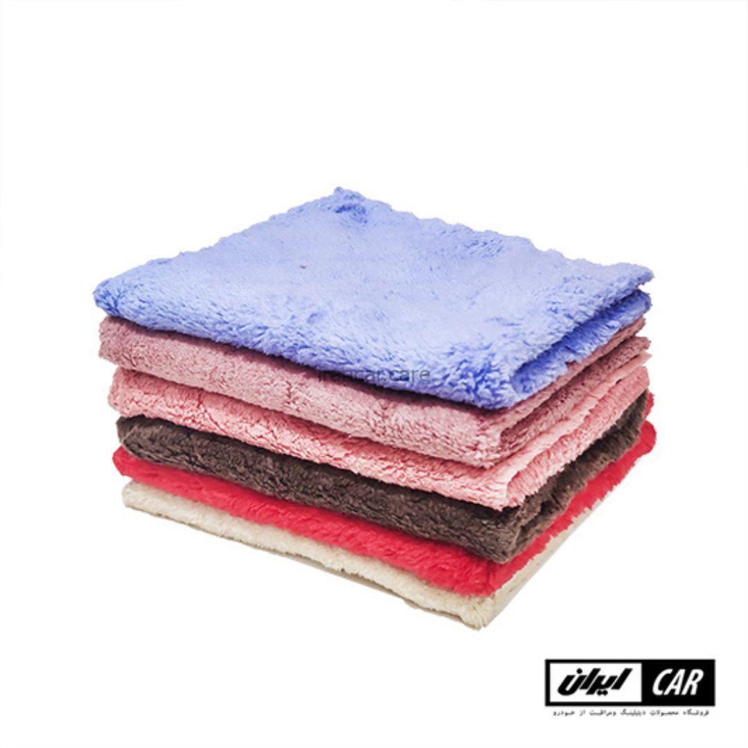 بسته 6 عددی پارچه میکروفایبر نرم بدون لبه مدل Soft microfiber cloth 6 Pack — تصویر ۲
