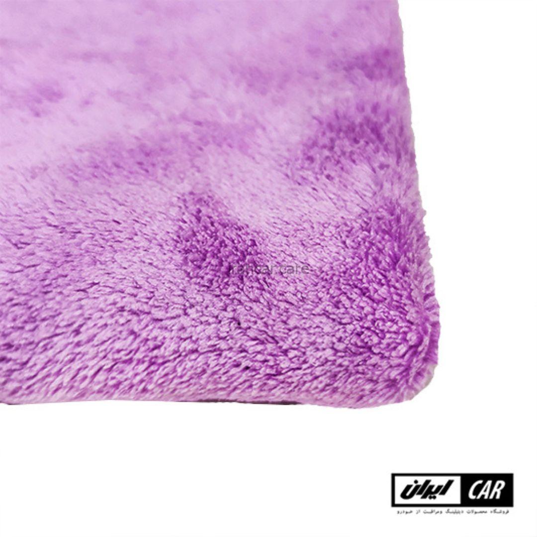 حوله مایکروفایبر بنفش رویال دیتیل مدل Royal Detail violet Microfiber Towel — تصویر ۳