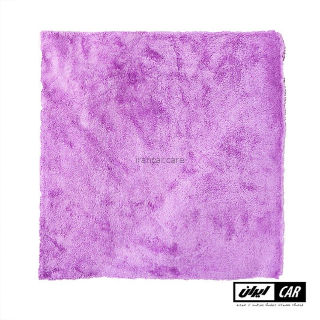 حوله مایکروفایبر بنفش رویال دیتیل مدل Royal Detail violet Microfiber Towel — تصویر ۴