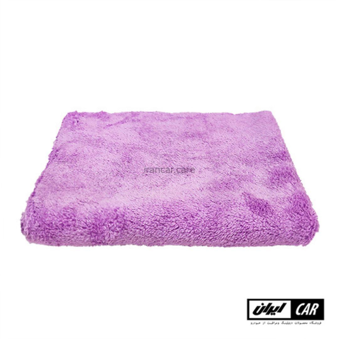 حوله مایکروفایبر بنفش رویال دیتیل مدل Royal Detail violet Microfiber Towel — تصویر ۲
