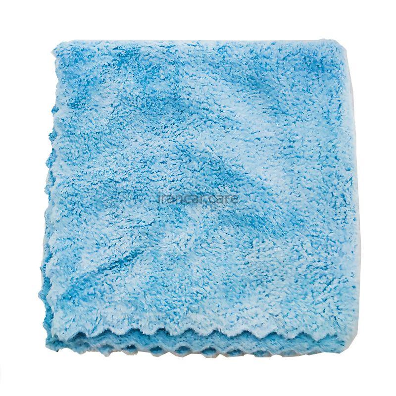 حوله میکروفایبر 40*40 خودرو کارماکر ابی مدل Carmacare Microfiber Cleaning Cloth Car Blue — تصویر ۳