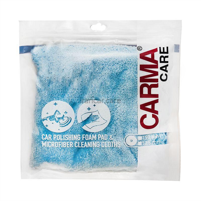 حوله میکروفایبر 40*40 خودرو کارماکر ابی مدل Carmacare Microfiber Cleaning Cloth Car Blue — تصویر ۲