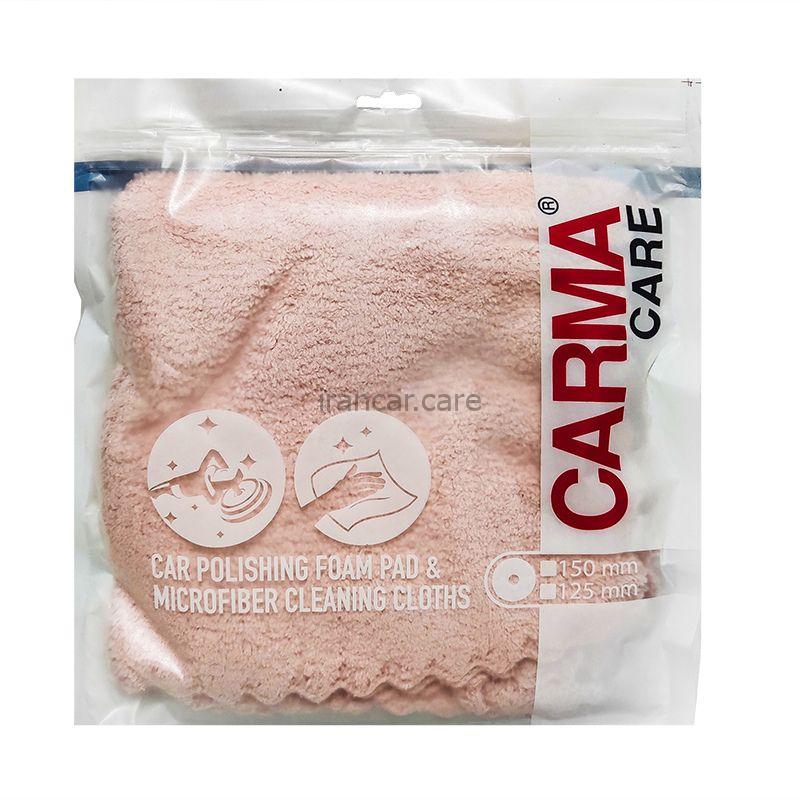 حوله میکروفایبر 40*40 خودرو کارماکر صورتی مدل Carmacare Microfiber Cleaning Cloth Car Pink — تصویر ۲