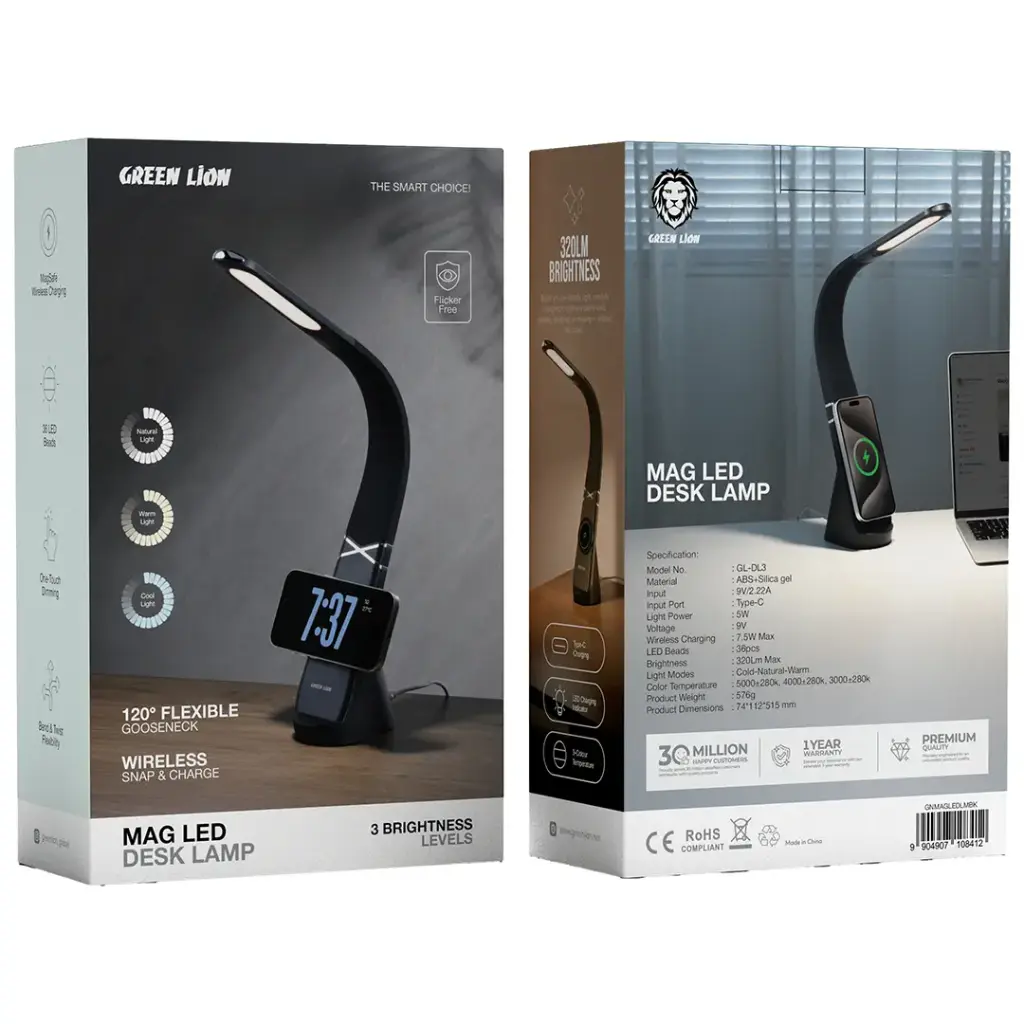 چراغ مطالعه چندکاره گرین لاین مدل MAG LED — تصویر ۵
