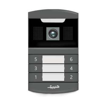 پنل آیفون تصویری الکتروپیک مدل 598 سخنگو | کلید مکانیکی | پشتیبانی 6 واحد | دوربین 650TVL | دید در شب