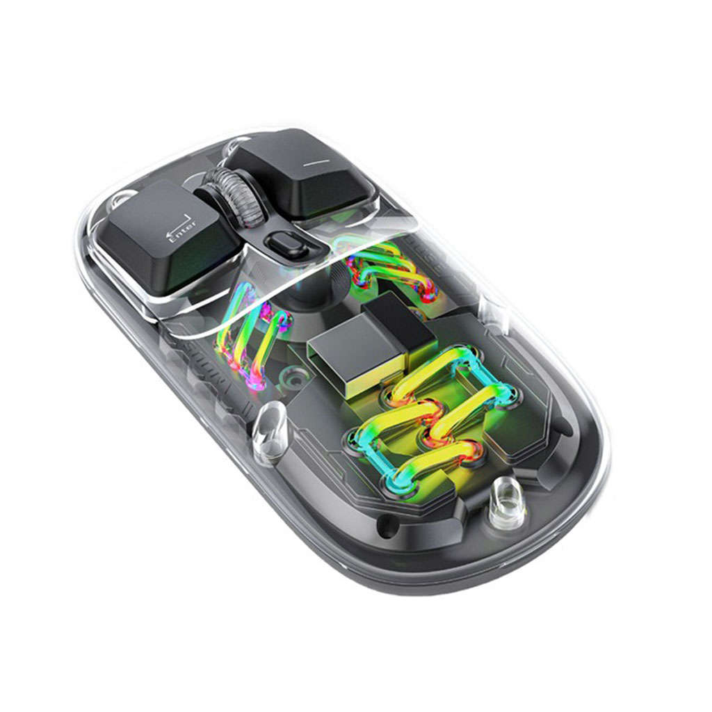 موس بی سیم پرودو مدل TRANSPARENT DUAL MODE