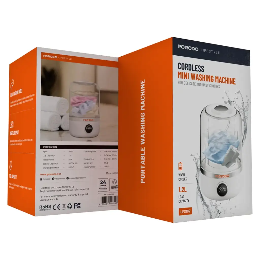 مینی واش قابل حمل پرودو مدل CORDLESS MINI WASHER — تصویر ۵