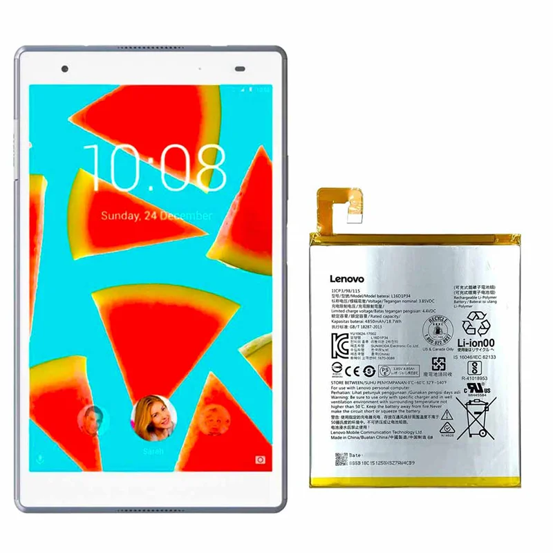 باتری تبلت لنوو Lenovo Tab 4 8inch مدل L16D1P34