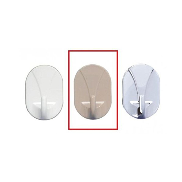 گیره آویز پلاستیکی چسبی مدل Oval Beige برند ونکو — تصویر ۲