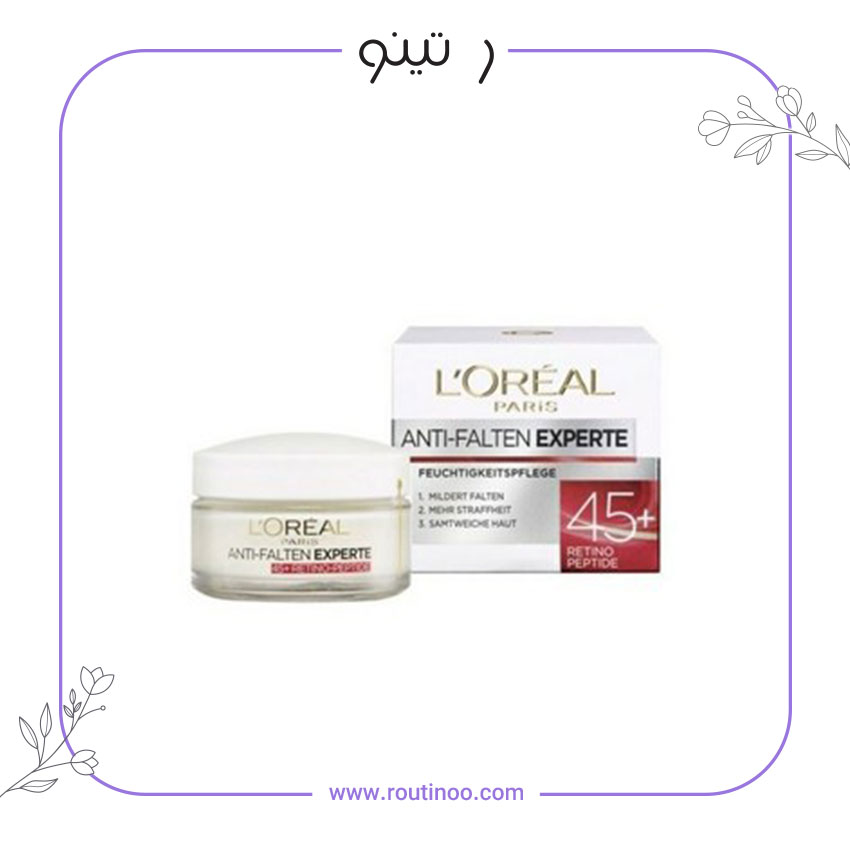 کرم روز رتینول لورال ضدچروک LOreal Wrinkle Expert 45 حجم 50 میلی لیتر