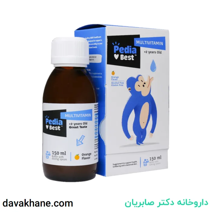 شربت مولتی ویتامین پدیابست ۱۵۰ میلی لیتری