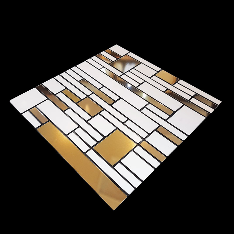 بین کابینتی سفید طلایی کد R574