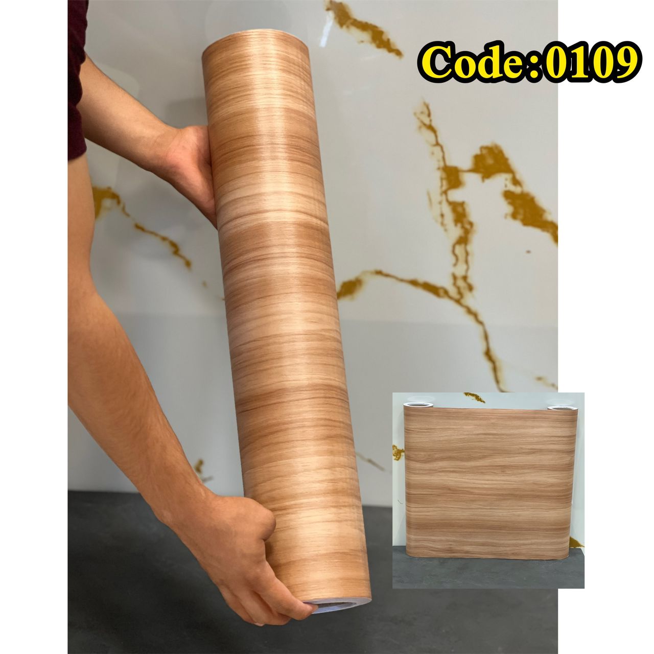 برچسب کابینت طرح چوب کد 0109