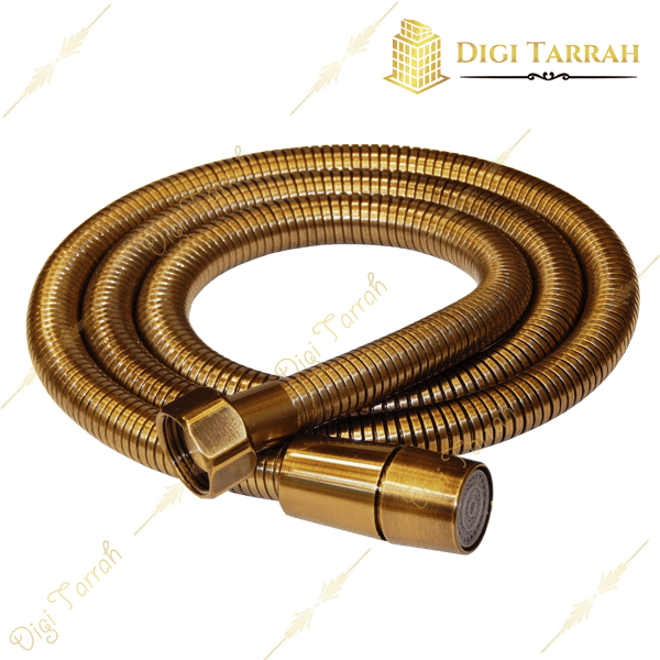 شلنگ توالت زیتونی براق