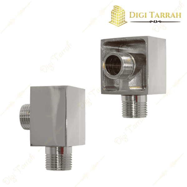 زانو توکار چهارگوش برنجی