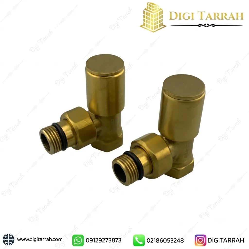 شیر حوله خشک کن طلایی مات