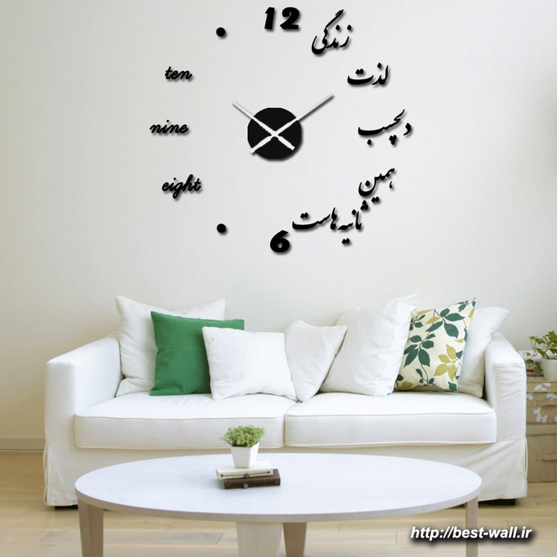 ساعت دیواری دکوراتیو طرح ثانیه ها — تصویر ۵
