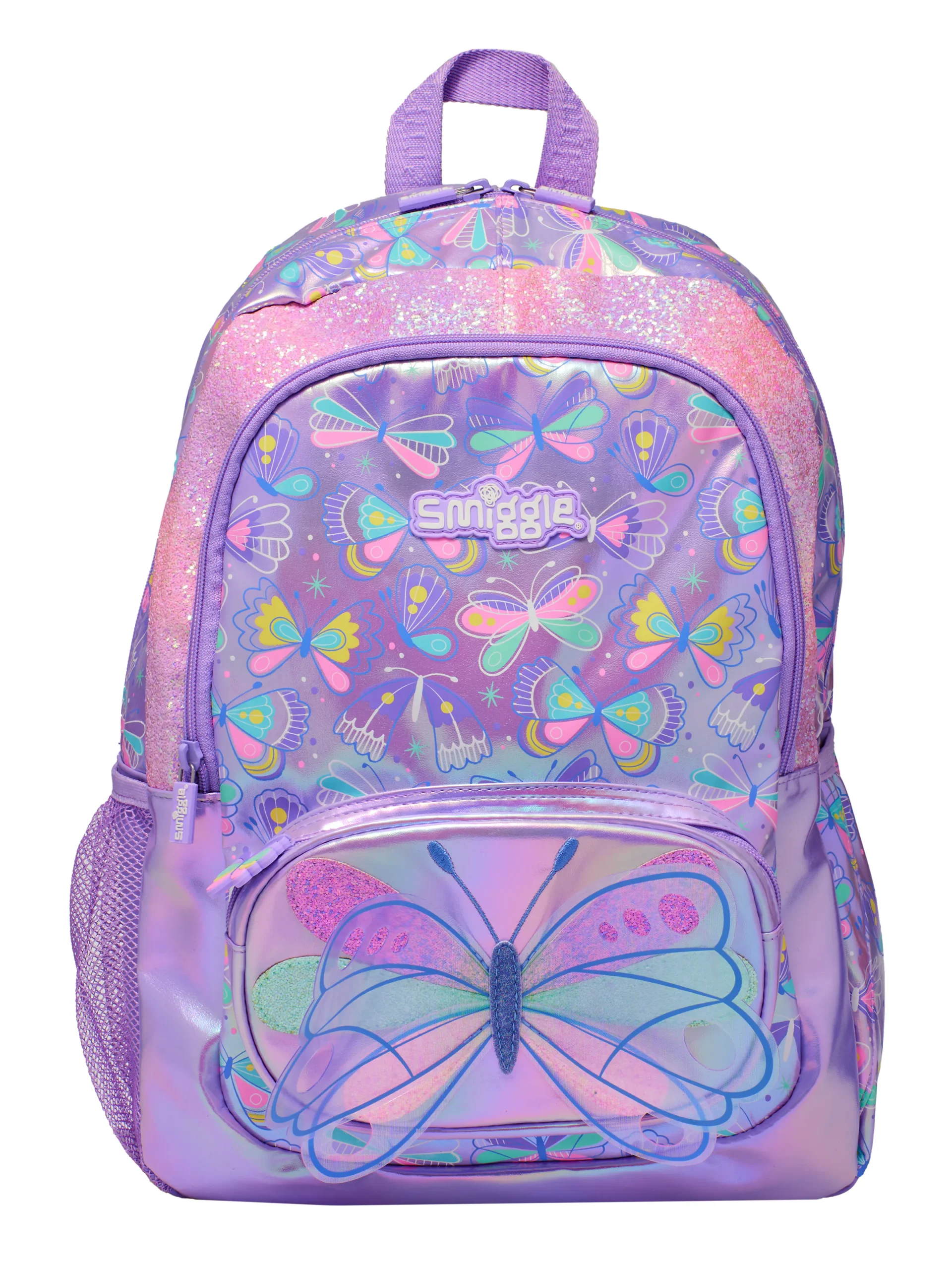کوله دخترانه برند اسمیگل طرح پروانه کد Smiggle 1003 — تصویر ۴